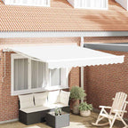 Elektrische ausziehbare Markise Weiß 300 x 250 cm