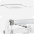 Elektrische ausziehbare Markise Weiß 300 x 250 cm