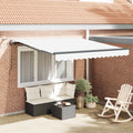 Markisenstoff Weiß 300 x 250 cm Polyester