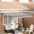 Markise Hellgrau 300 x 250 cm Polyester