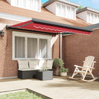 Markise Rot 300 x 250 x 165 cm Polyester und Aluminium