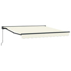 Markisenrahmen Creme 350 x 250 cm Polyester mit PU-Beschichtung