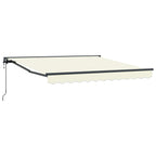 Markisenrahmen Creme 350 x 250 cm Polyester mit PU-Beschichtung
