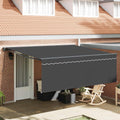 Markisenrahmen Gelb und Weiß 350 x 250 cm