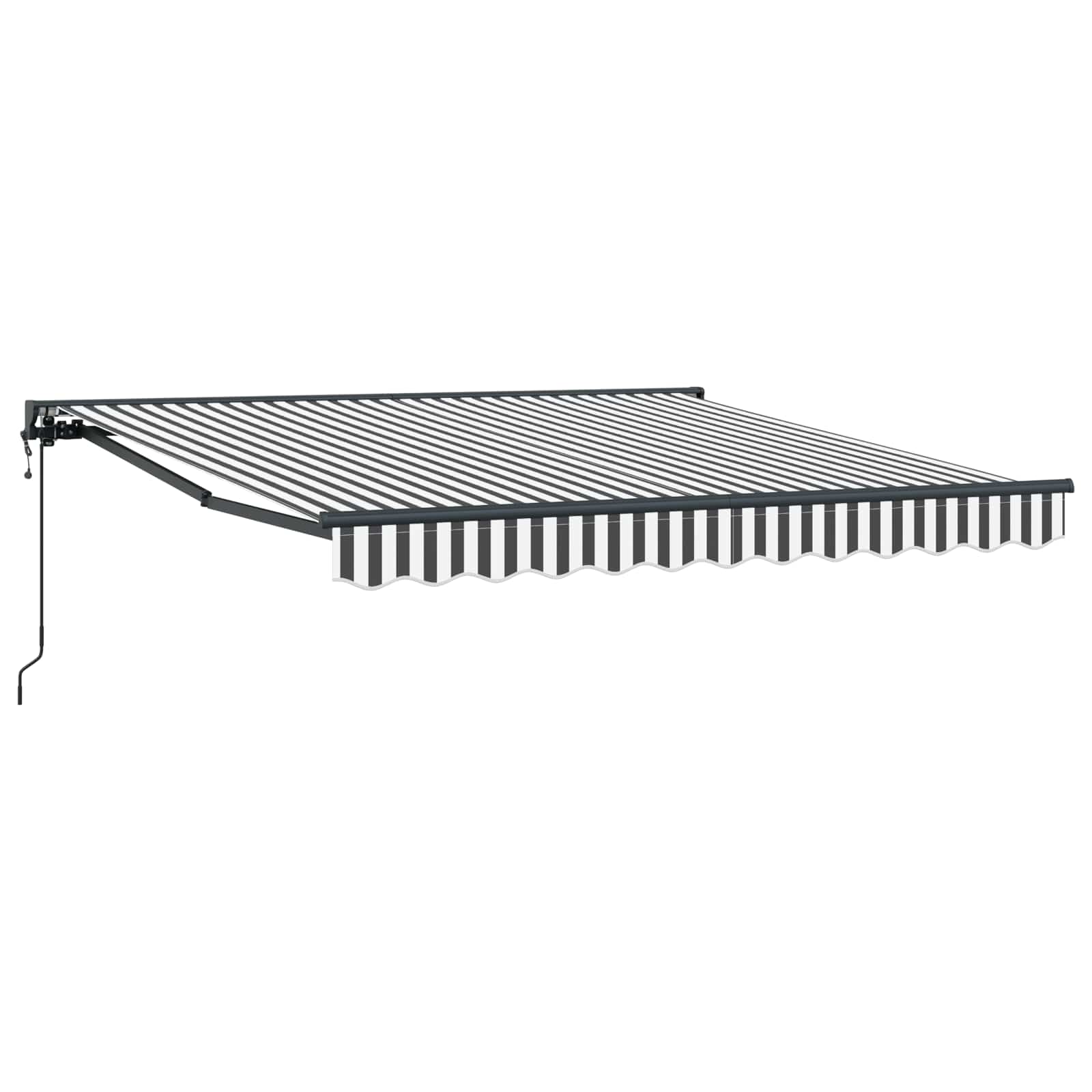 Markisenrahmen Anthrazit und Weiß 350 x 250 cm