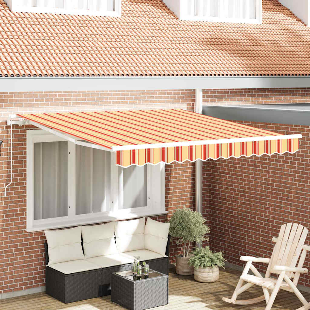 Markise Gelb und Orange 350 x 250 x 165 cm Polyester