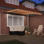 Markisenstoff Gelb und Orange 350 x 250 cm Polyester
