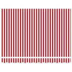 Einziehbare Markise Rot und Weiß 350 x 250 cm Stoff