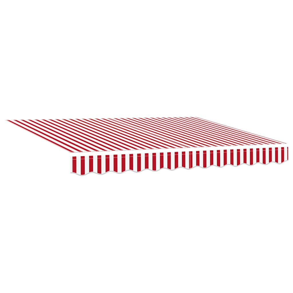 Markise Rot und Weiß 350 x 250 x 165 cm Polyester und Aluminium