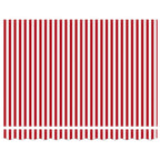 Markise Rot und Weiß 350 x 250 x 165 cm Polyester und Aluminium