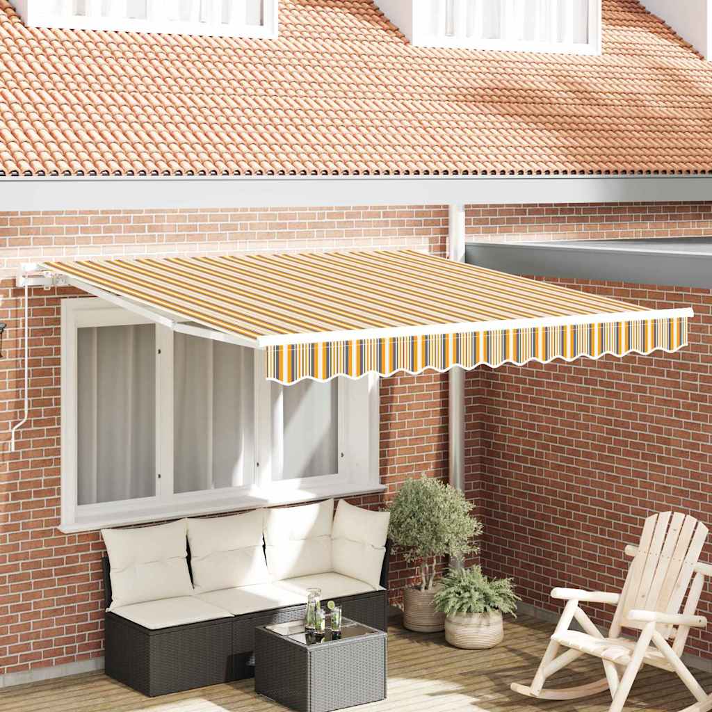 Einziehbare Markise Mehrfarbig 350 x 250 cm