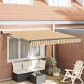 Einziehbare Markise Mehrfarbig 350 x 250 cm