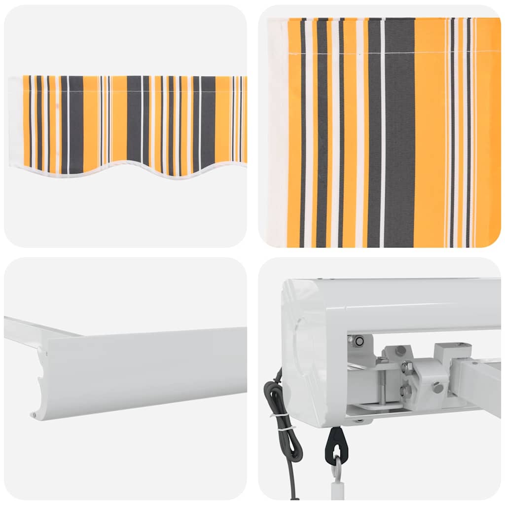 Markise Mehrfarbig 350 x 250 cm Polyester und Aluminium