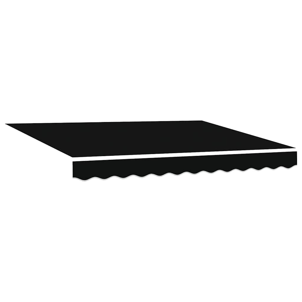 Einziehbare Markise Schwarz 350 x 250 cm