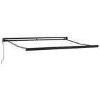 Markise Schwarz 350 x 250 x 165 cm Polyester und Aluminium