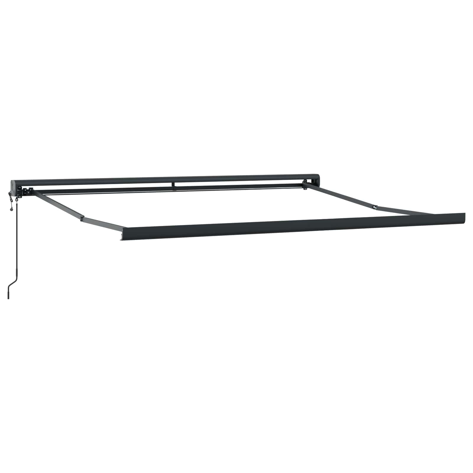 Markise Schwarz 350 x 250 x 165 cm Polyester und Aluminium
