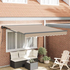 Markisenrahmen Beige 350 x 250 cm Polyester mit PU-Beschichtung