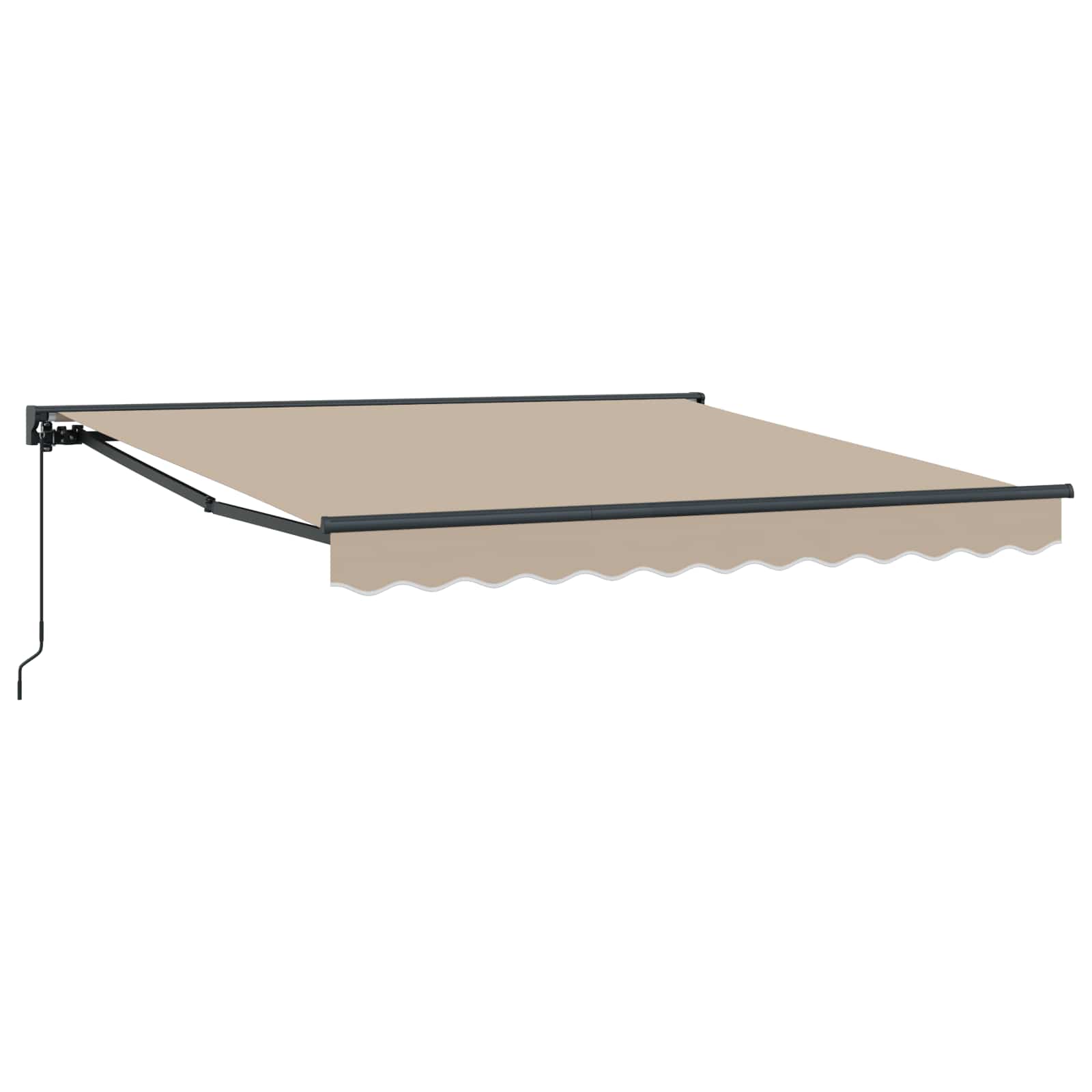 Markisenrahmen Beige 350 x 250 cm Polyester mit PU-Beschichtung