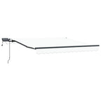 Einziehbare Markise Weiß 350 x 250 cm Stoff