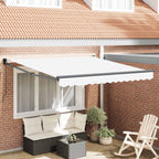 Einziehbare Markise Weiß 350 x 250 cm
