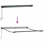 Markisenrahmen Weiß 350 x 250 cm Polyester mit PU-Beschichtung