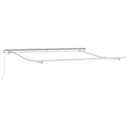 Einziehbare Markise Rot 350 x 250 cm Polyester und Aluminium