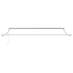 Einziehbare Markise Rot 350 x 250 cm Polyester und Aluminium