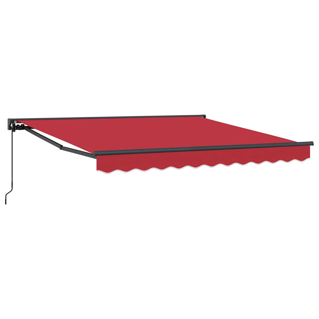 Markisenrahmen Rot 350 x 250 cm Polyester mit PU-Beschichtung