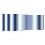 Einziehbare Markise Blau und Weiß 400 x 300 cm