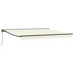 Markisenrahmen Creme 400 x 300 cm Polyester mit PU-Beschichtung
