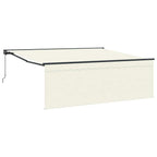 Einziehbare Markise Creme 400 x 300 cm Polyester und Aluminium