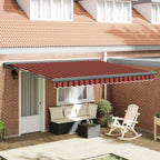 Markise Orange und Braun 400 x 300 x 165 cm