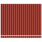 Markisenrahmen Orange und Schwarz 400 x 300 cm