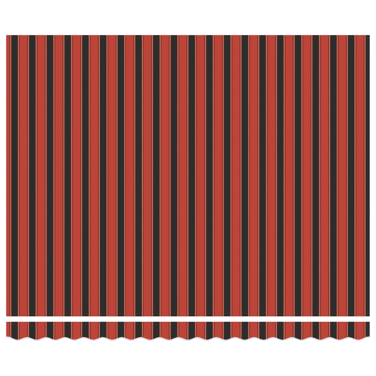 Markisenrahmen Orange und Schwarz 400 x 300 cm