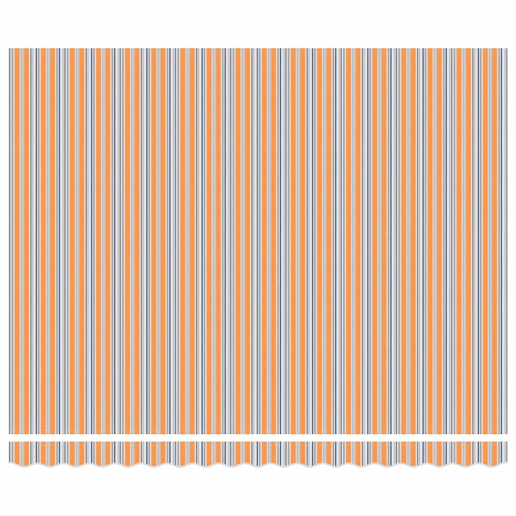 Einziehbare Markise Mehrfarbig 400 x 300 cm Stoff und Aluminium