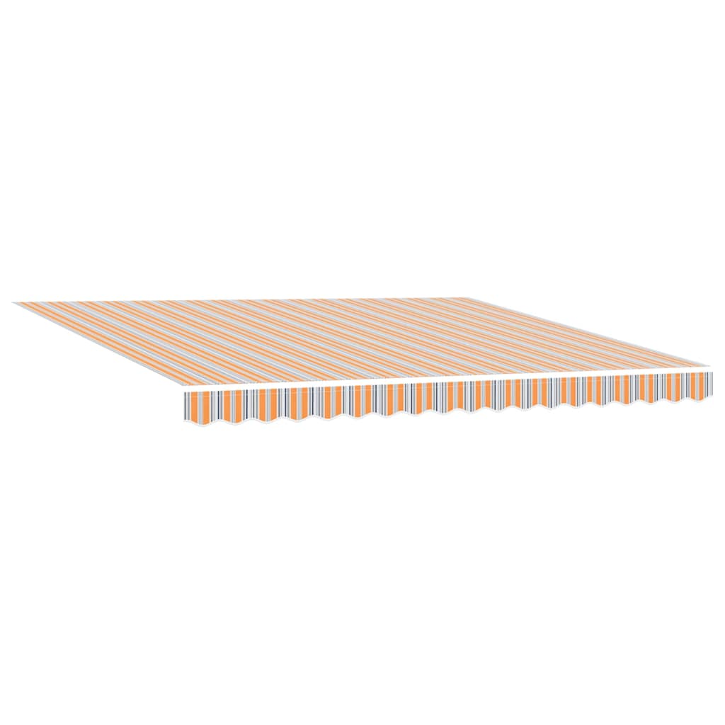 Einziehbare Markise Mehrfarbig 400 x 300 cm Stoff und Metall