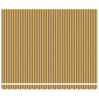 Einziehbare Markise Mehrfarbig 400 x 300 cm Stoff und Stahl