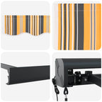 Markise Mehrfarbig 400 x 300 x 165 cm Polyester und Aluminium
