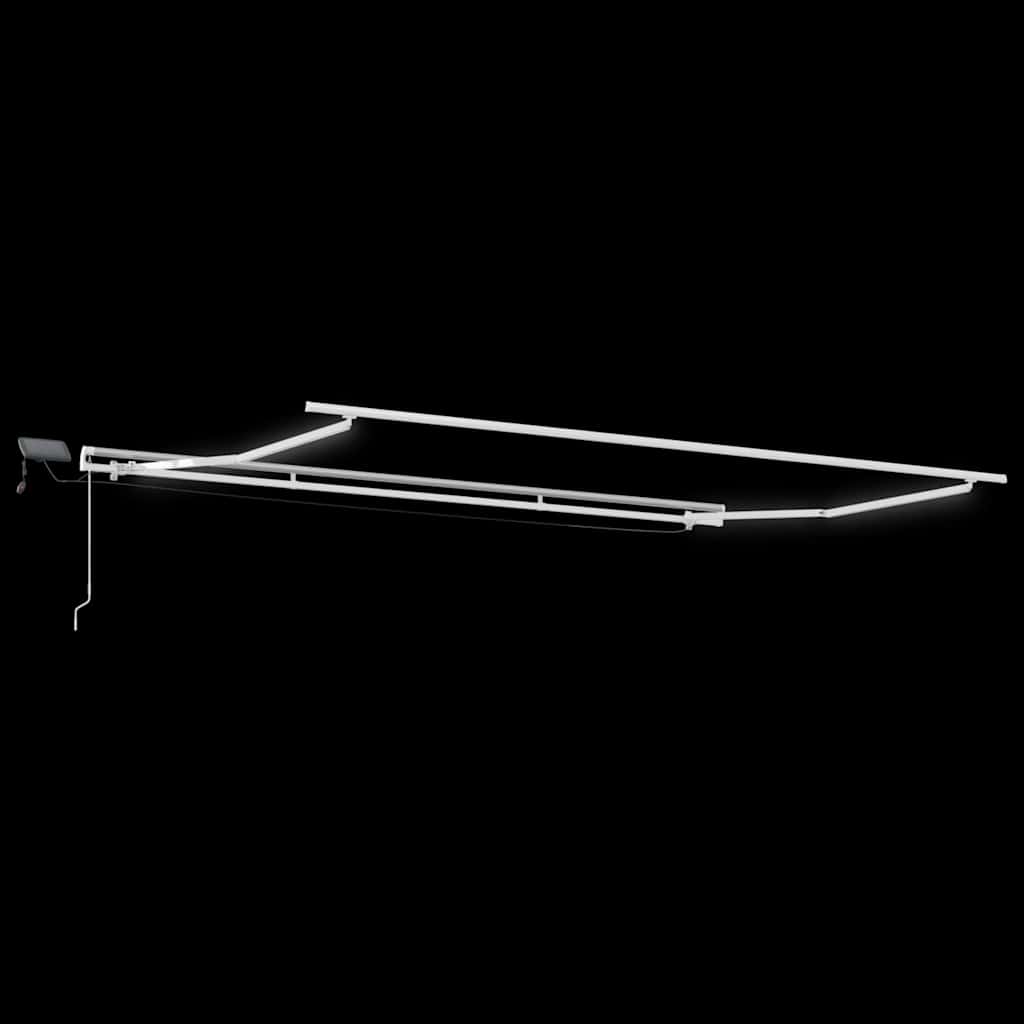 Einziehbare Markise Schwarz 400 x 300 cm Stoff und Stahl