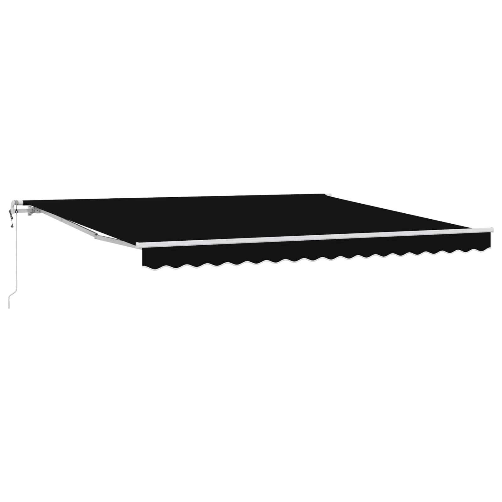Elektrische ausziehbare Markise Schwarz 400 x 300 cm