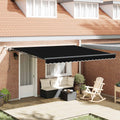 Markisenstoff Schwarz 400 x 300 cm Polyester