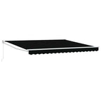 Einziehbare Markise Schwarz 400 x 300 cm