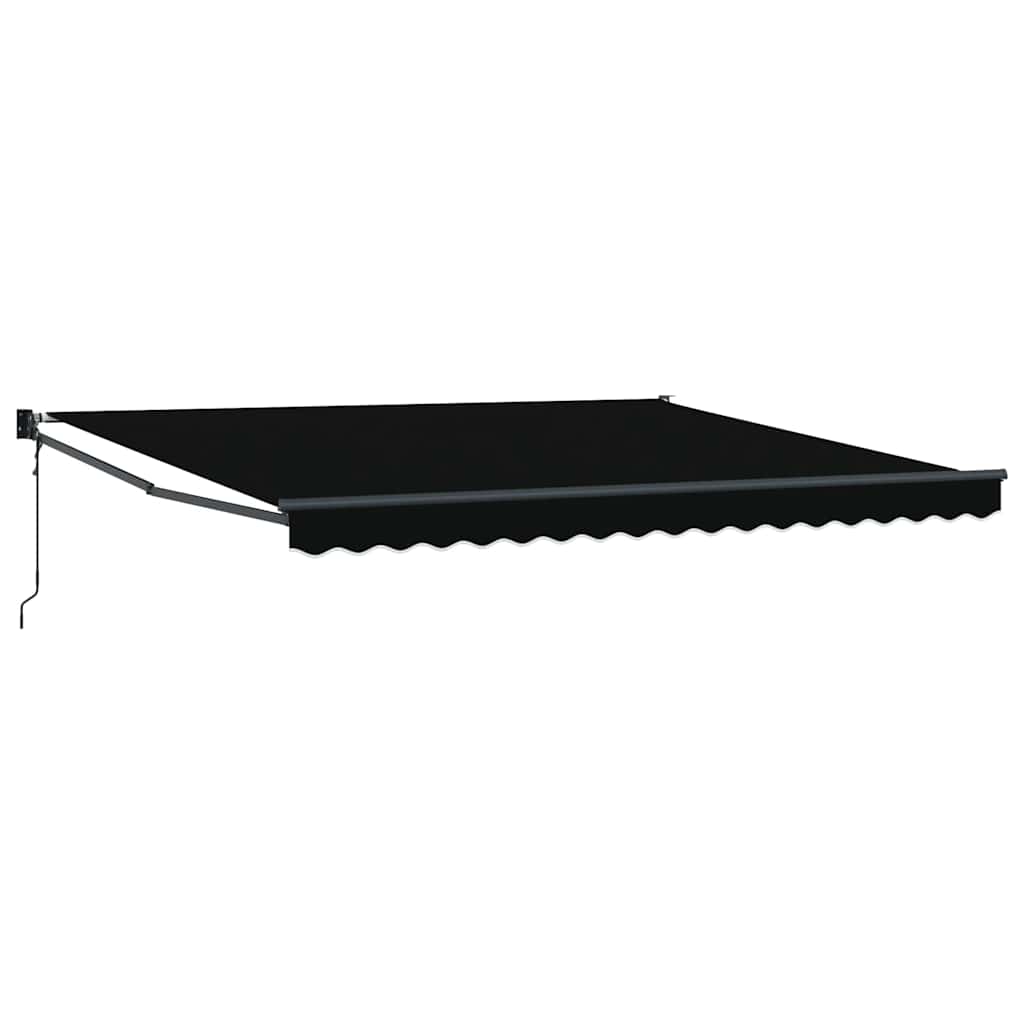 Einziehbare Markise Schwarz 400 x 300 cm