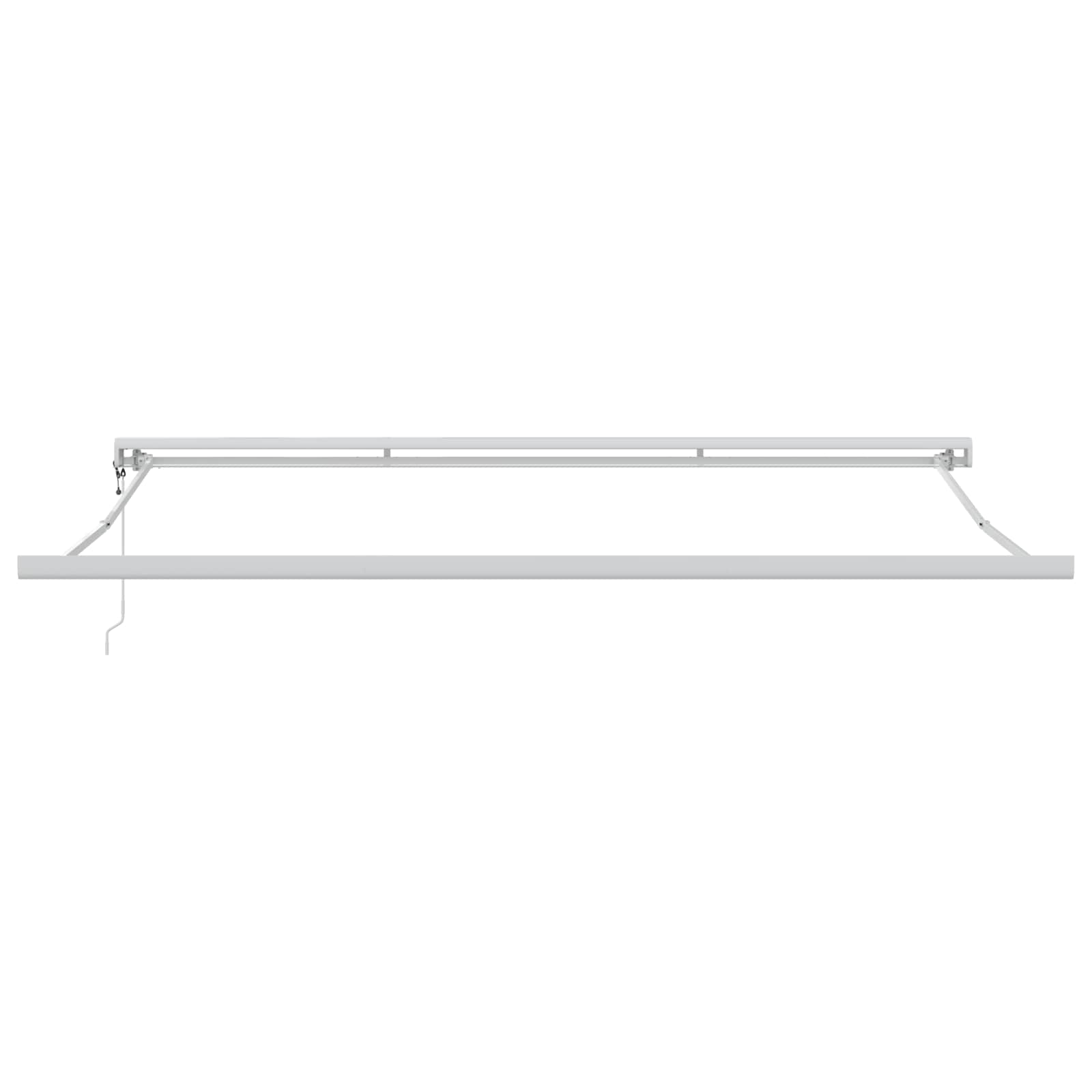 Einziehbare Markise Schwarz 400 x 300 cm Stoff und Metall
