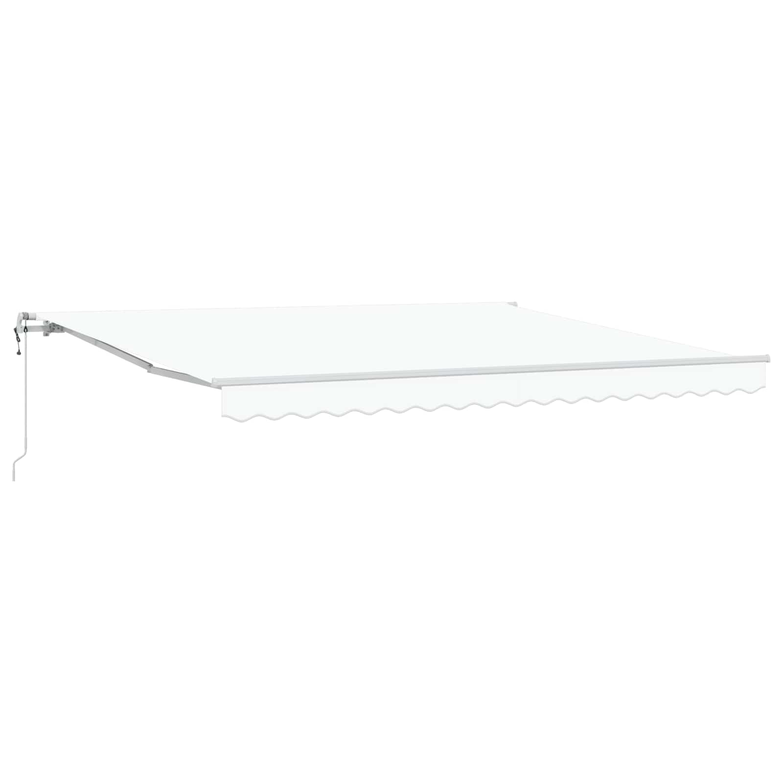 Elektrische ausziehbare Markise Weiß 400 x 300 cm