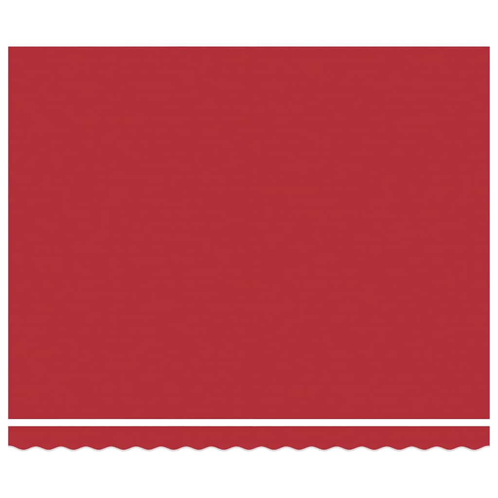 Einziehbare Markise Rot 400 x 300 cm Polyester und Stahl