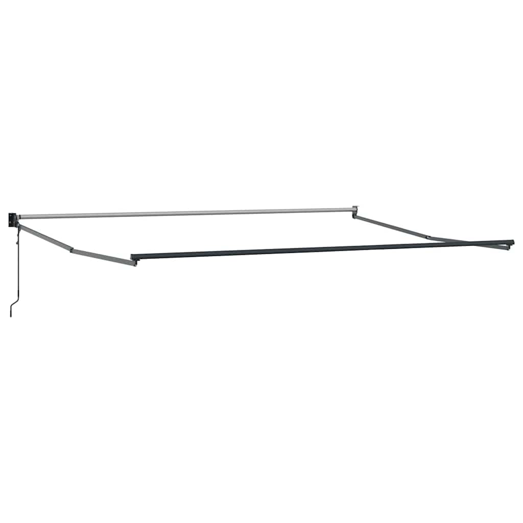 Einziehbare Markise Rot 400 x 300 cm Polyester und Aluminium