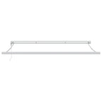 Einziehbare Markise Grün und Gelb 400 x 300 cm Stoff und Metall