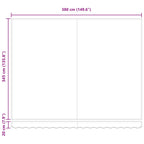 Einziehbare Markise Orange und Braun 400 x 350 cm