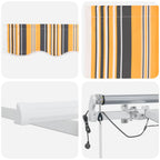 Einziehbare Markise Mehrfarbig 400 x 350 cm